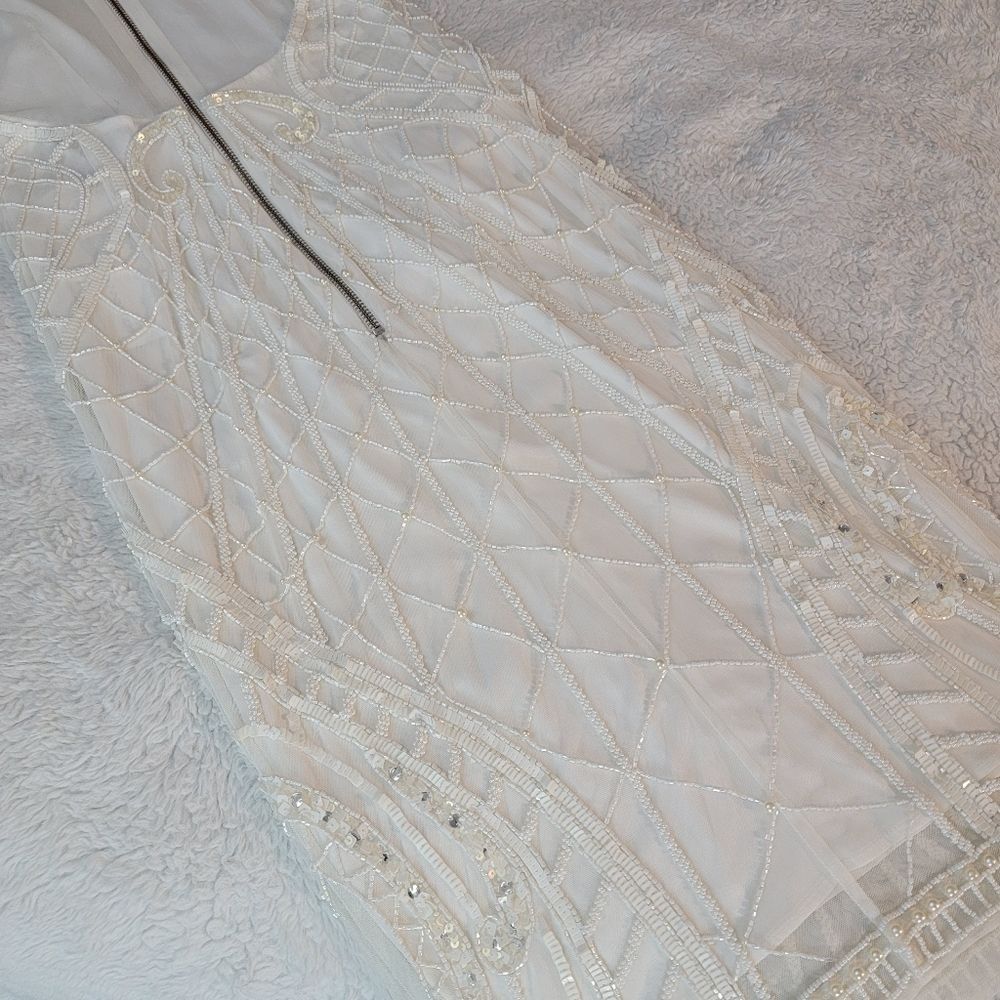 NWT French Connection pearl embellished cage dress - Picture 9 of 13